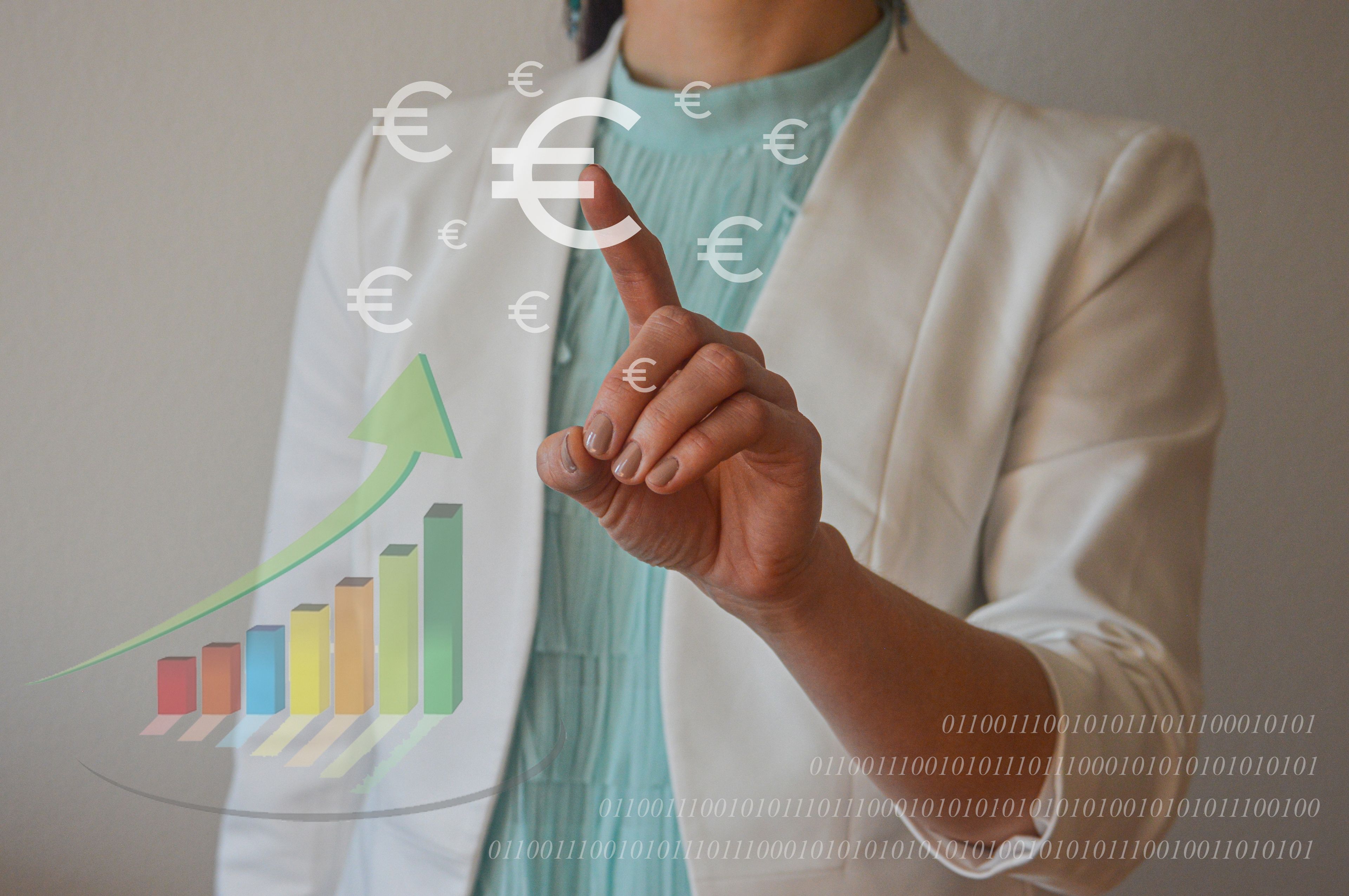 A site image that describes investments or actions